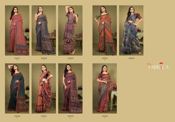 STELVIN Stelvin By The Fabrica Printed Cotton Sarees Catalog